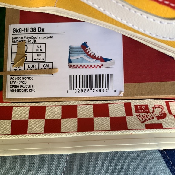 VANS SK8-HI 38 Dx Anaheim factory Ogclrmix Men’s - Picture 16 of 16